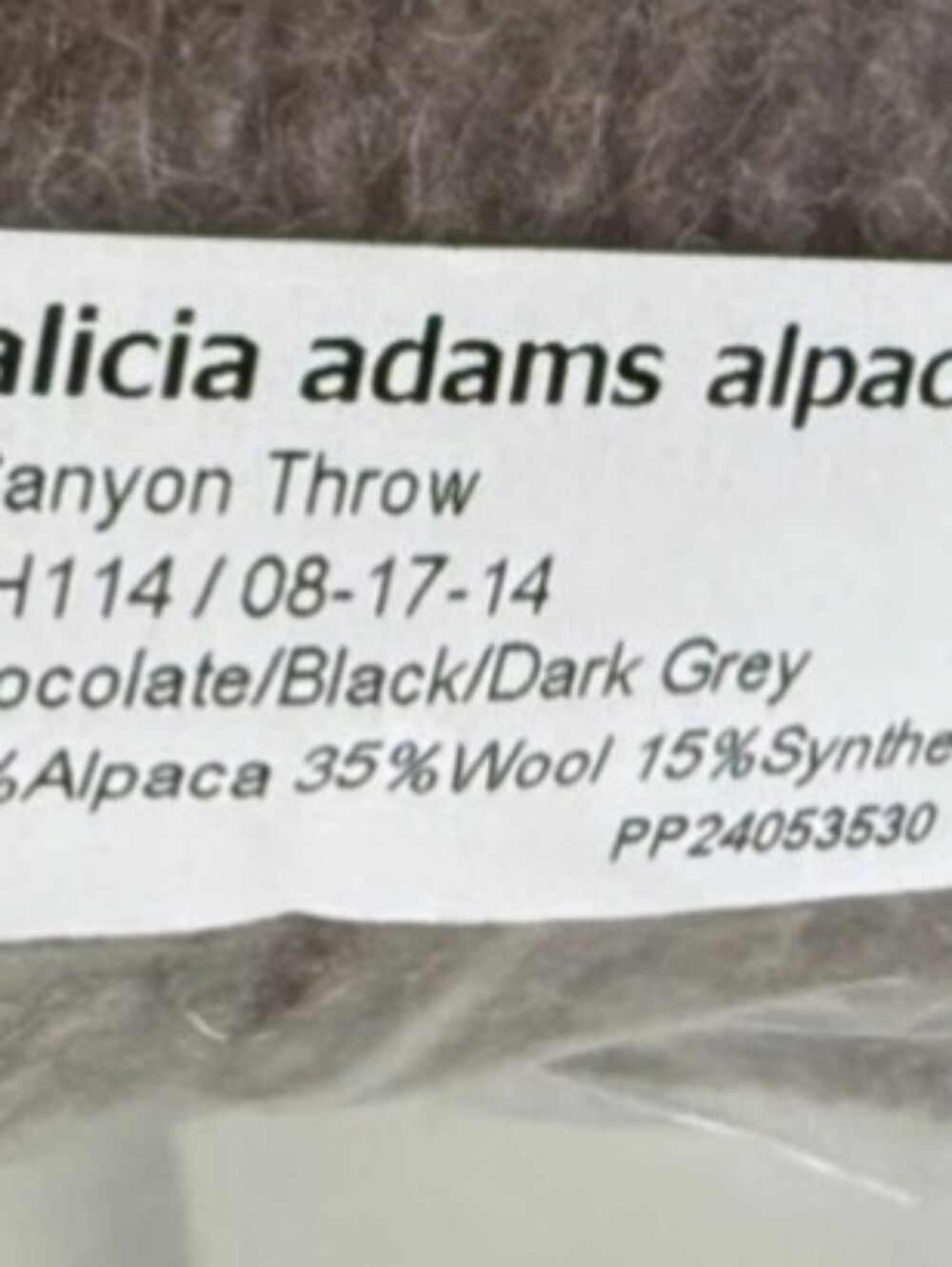 Alicia Adams alpaca wool Canyon throw NEW - Picture 6 of 6